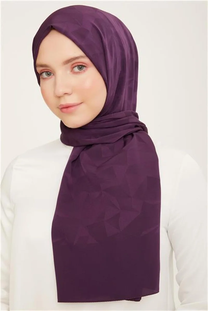 ARMINE Trend J.capri Purple Patterned Shawl 7-395