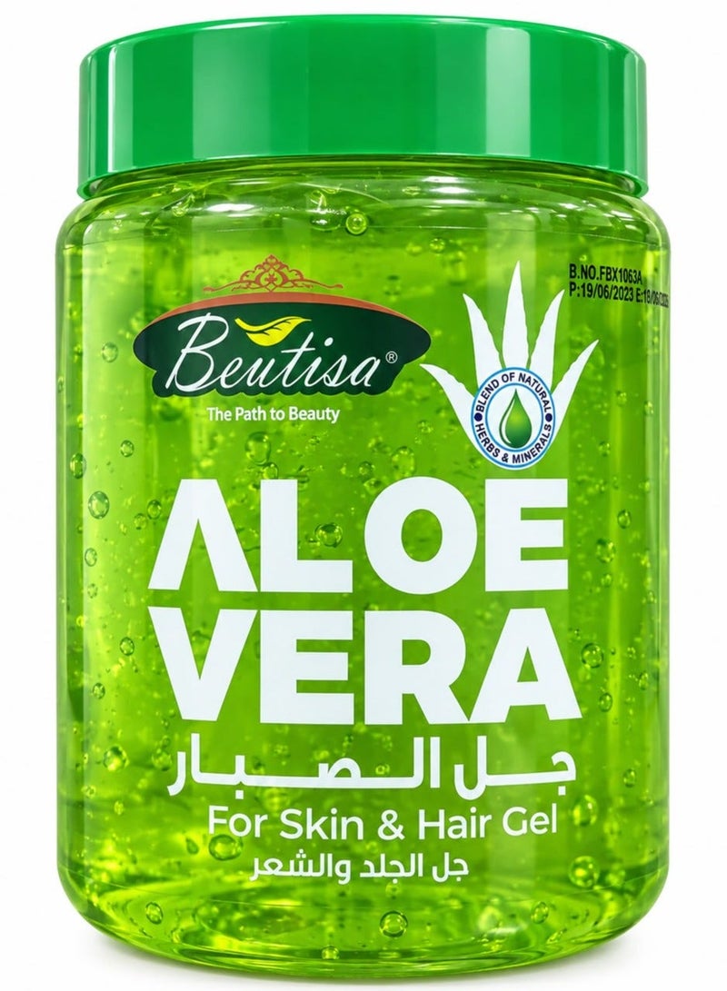 BEUTISA Aloe Vera Gel for Skin and Hair, 500ml - Image 1