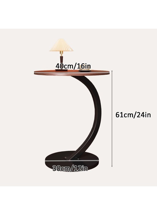 رايز نمط الشمال بسيط على شكل C طاولة قهوة أريكة طاولة مستديرة جانبية طاولة نهاية للمنزل غرفة المعيشة غرفة نوم غرفة الدراسة مكتب - Image 2