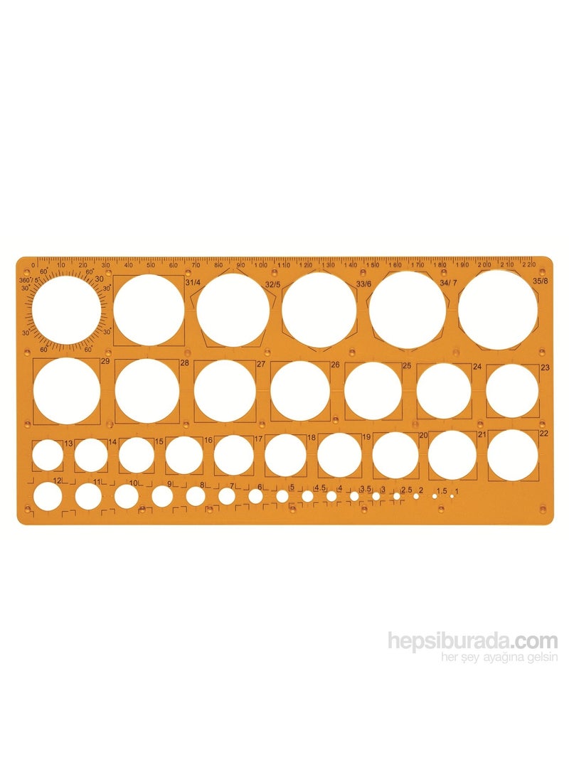 Maped 277620 Circle Template 1 to 35 
