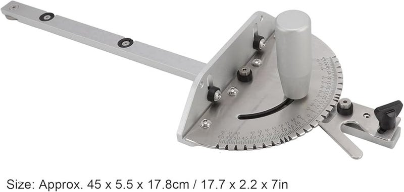 مقياس زاوية الألومنيوم 17 7 بوصة تحكم دقيق بزاوية منشار الطاولة عالي الدقة - Image 4