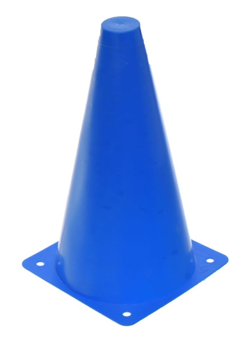 قمع بلاستيك للتدريب بطول 23 سم، تهدف إلى تعزيز الأداء الرياضي مع مزايا مصممة بدقة- لون ازرق-قطعه واحده