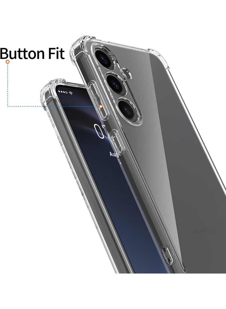 Samsung Galaxy A54 Clear Case, Shock-Absorption TPU Cell Phone Cover with Reinforced Corners, Soft Flexible & Crystal Clear Protective Bumper Case