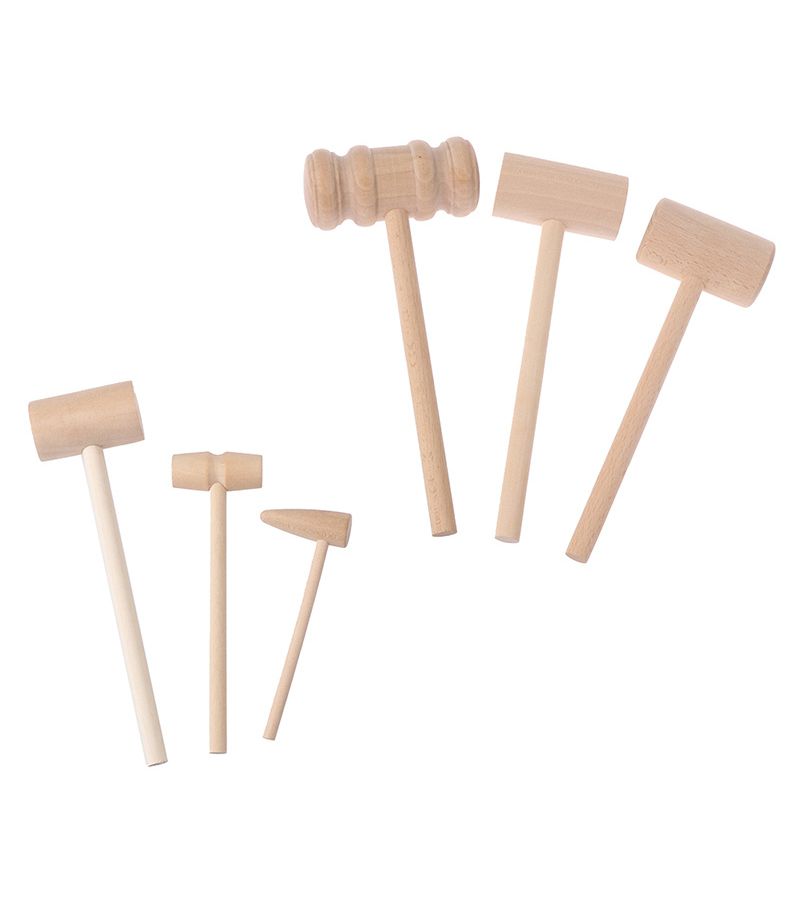 Leather And Wooden Hammer Toy For Crab Lobster Striking Model A4 - Image 3