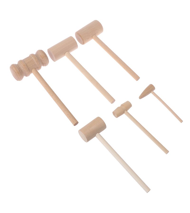 Leather And Wooden Hammer Toy For Crab Lobster Striking Model A4 - Image 2