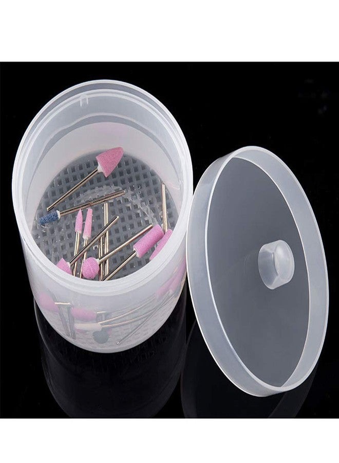 lasenersm 1 Piece Nail Art Tool Cleaning Cup Nail Art Tool Sterilizer Cup Nail Tools Cleaning Tray Box Container Net Basket Case Manicure Tools Jar Soak Box for Nail Art Accessories, Transparent - Image 5