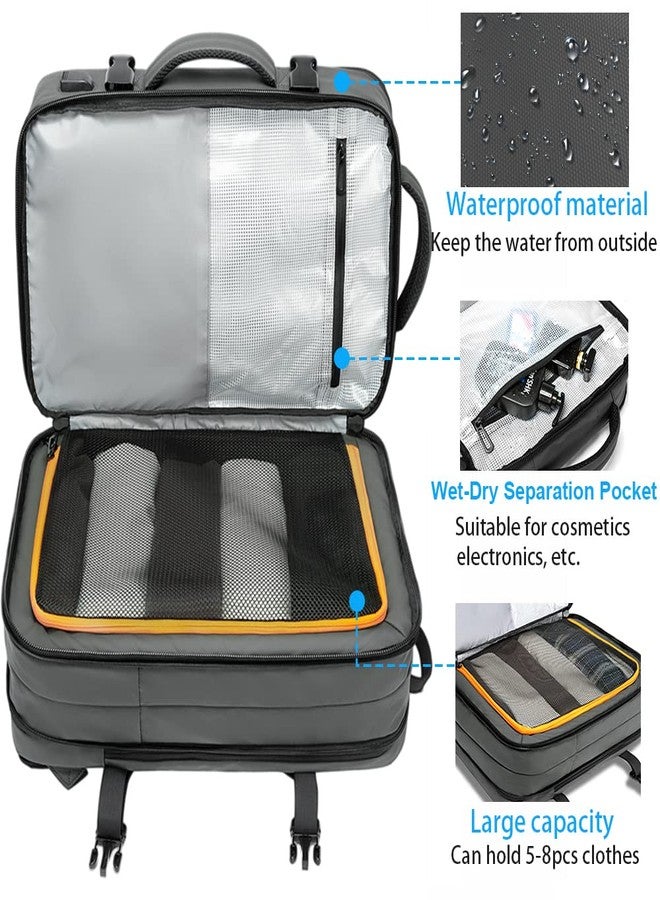 BANGE Titan Ultrafit 5.6-inch Laptop Bag Backpack for Men and Women 45L Outdoor and Camping 3in1 Office Bag,Travelling,Backpack - Gray - Image 3