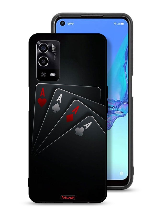 Tolwak Oppo A55 4G Protective Case Cover Cards A - Image 1