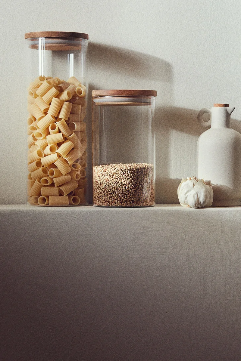 اتش اند ام Glass jar with lid