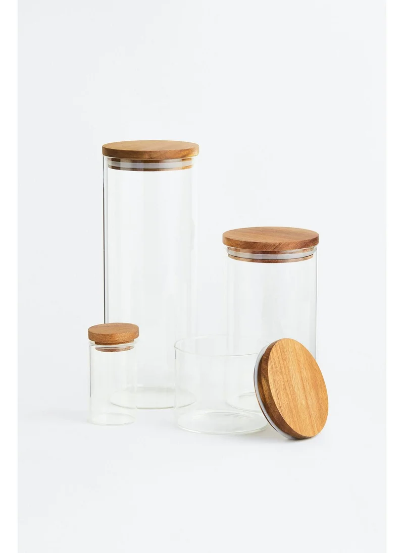 H&M Glass jar with lid