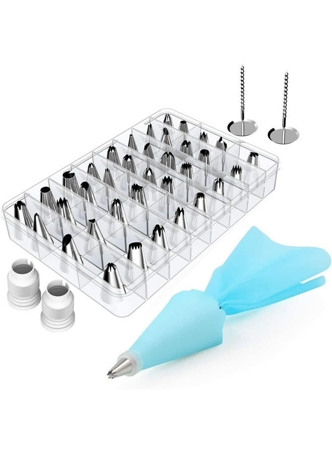 42 PCS Cake Decorating Kit Tools Bags, Icing Decoration Kit, Piping Nozzle+Pastry Bags (42Pcs - Cake Decorating Kit)  - Image 1