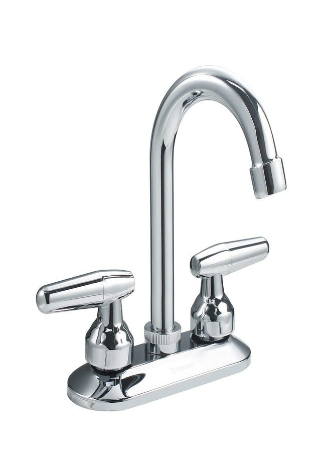 SOLVEX 2 Handle Bathroom Faucet 4 Inch Centerset Bathroom Sink Faucet,3 Hole Bathroom Faucet Chrome,Bathroom Basin Faucet with Deck Mounted Lever Handle,SP-40046 - Image 1