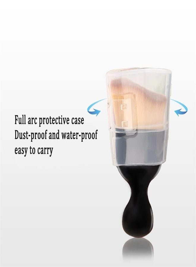 Getmecraft Angled Foundation Makeup Brush, Travel Powder Brush for Liquid Foundation, Cream or Flawless Powder Cosmetics, Angled Blush Brush Curvature Fits Cheek and Jaw - Image 4