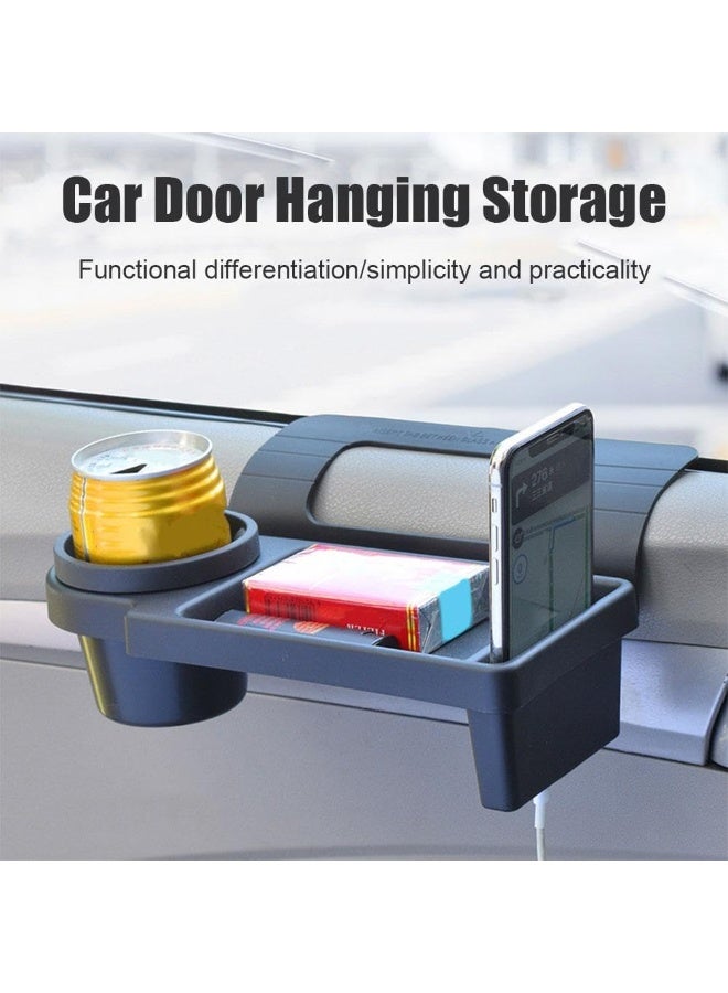 Car door cup holder and accessories - Space-saving side organizer for driver and passenger convenience. - Image 5