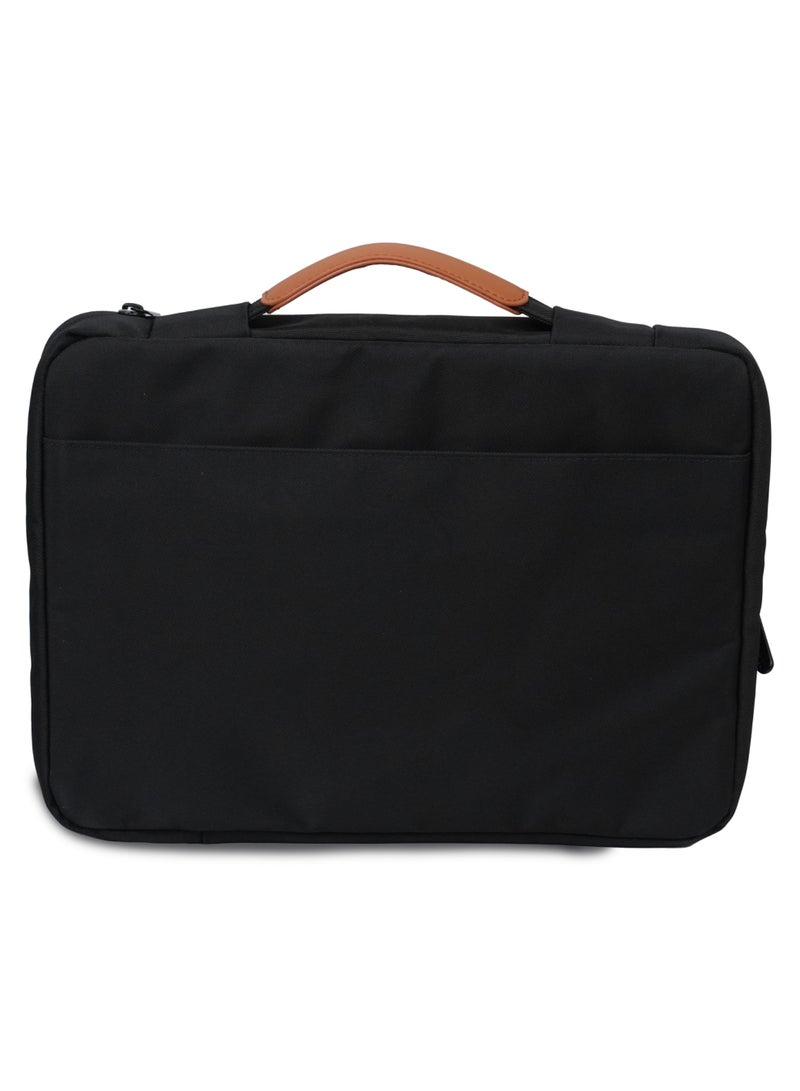 PRESIDENT Waterproof lightweight business laptop bag, can be divided into partitions to store MacBook Air, iPad, mouse and data cables, etc. ( BLACK ) LBP6802 - Image 5