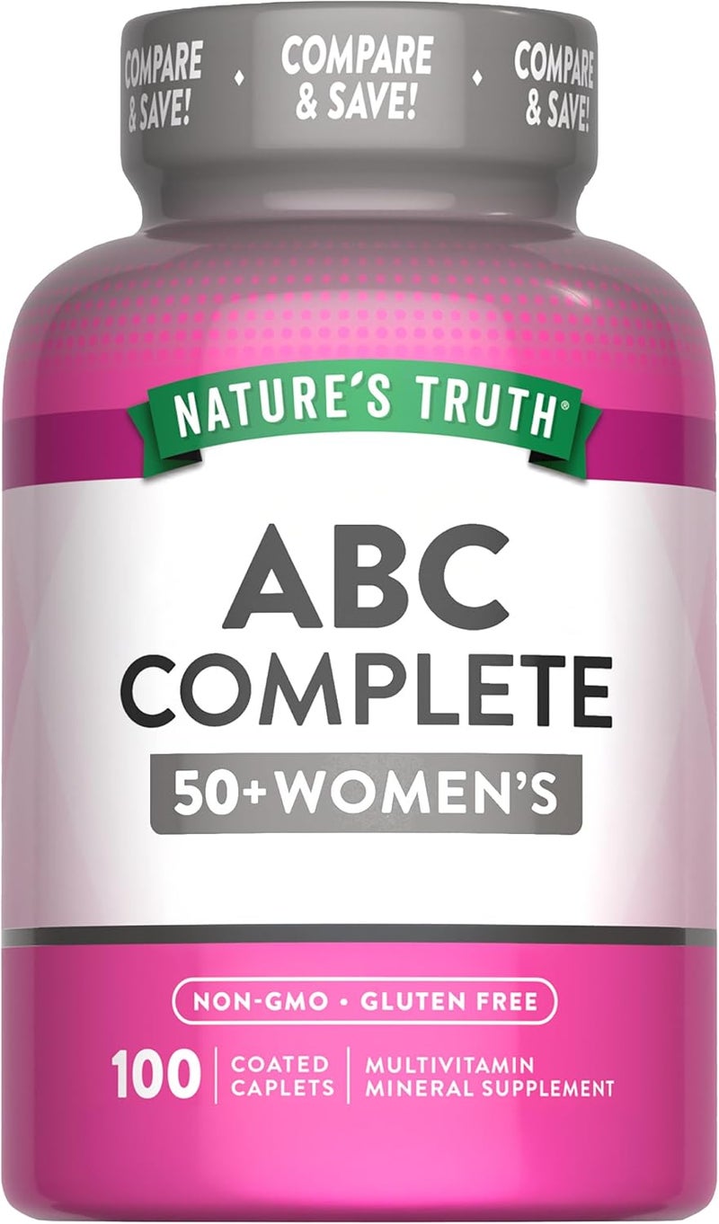 natures truth أقراص متعددة الفيتامينات للنساء 50+ من ABC كاملة - Image 1