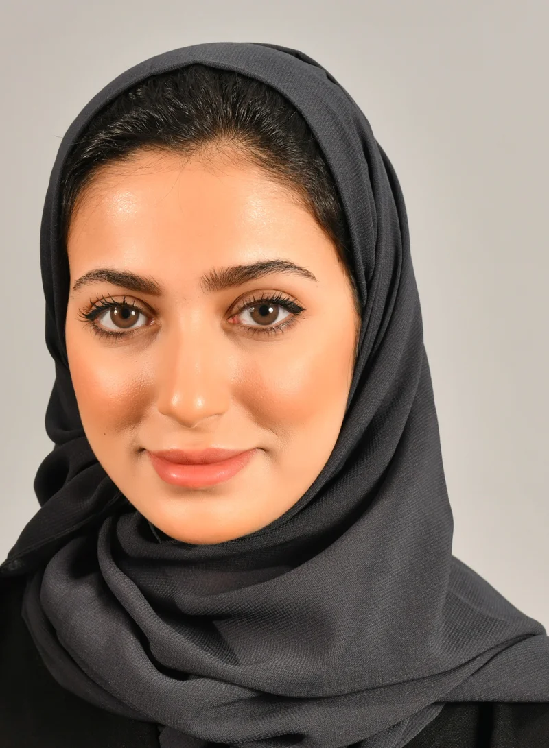 عبايات حوراء طرحه حرير رمادي ضبابي
