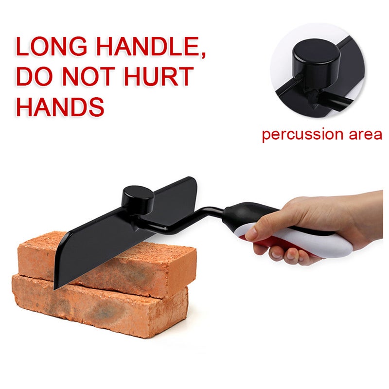 Brick Splitting Chisel Comfortable Long Handle Brick Cutter High Hardness Brick Split Tool Masons' Construction Tools - Image 2