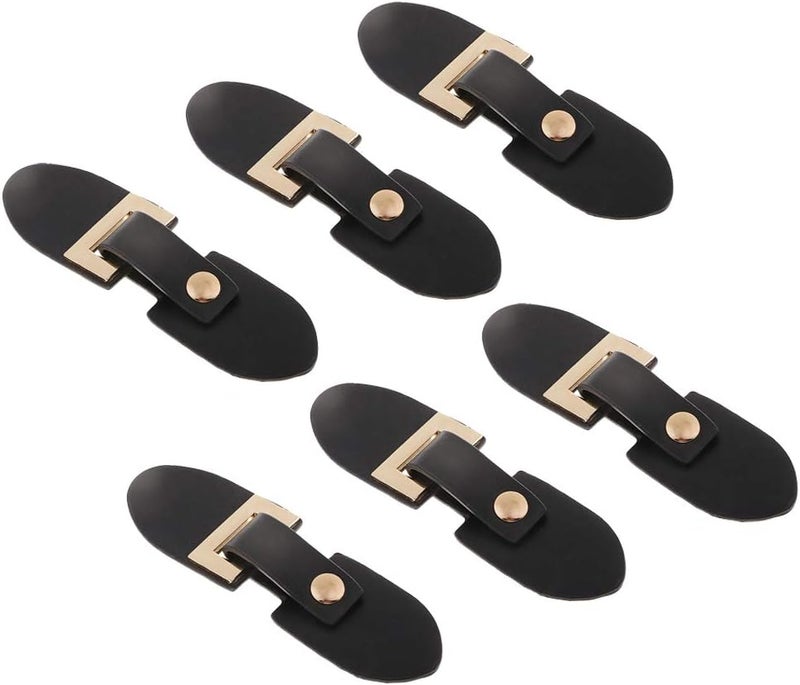 klarako Unisex Fashion PU Leather Toggle Decor Button Coat Jacket Duffle Metal Fasteners Black DIY Sewing Accessories -6Pcs - Image 3