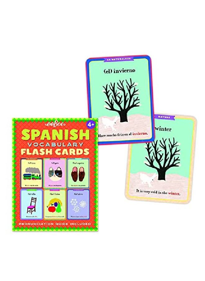 eeboo Spanish Vocabulary Flash Cards  - Image 1