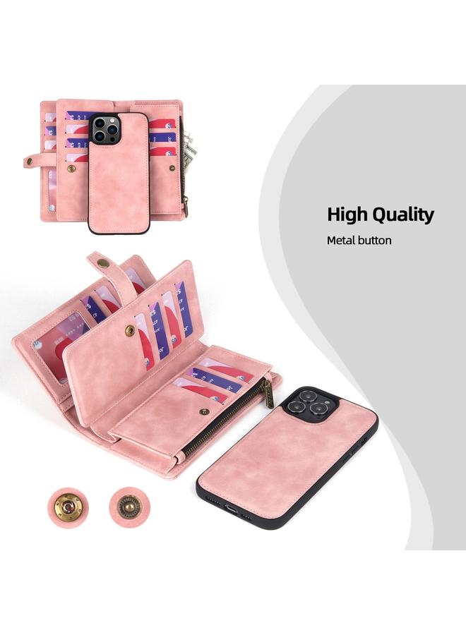 اس-توب جراب لهاتف iPhone 13 Pro Max مزود بسحاب ومحفظة مغناطيسية قابلة للفصل من الجلد - Image 2