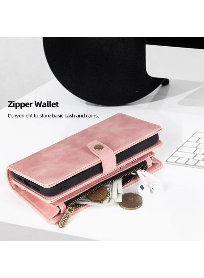 اس-توب جراب لهاتف iPhone 13 Pro Max مزود بسحاب ومحفظة مغناطيسية قابلة للفصل من الجلد - Image 5