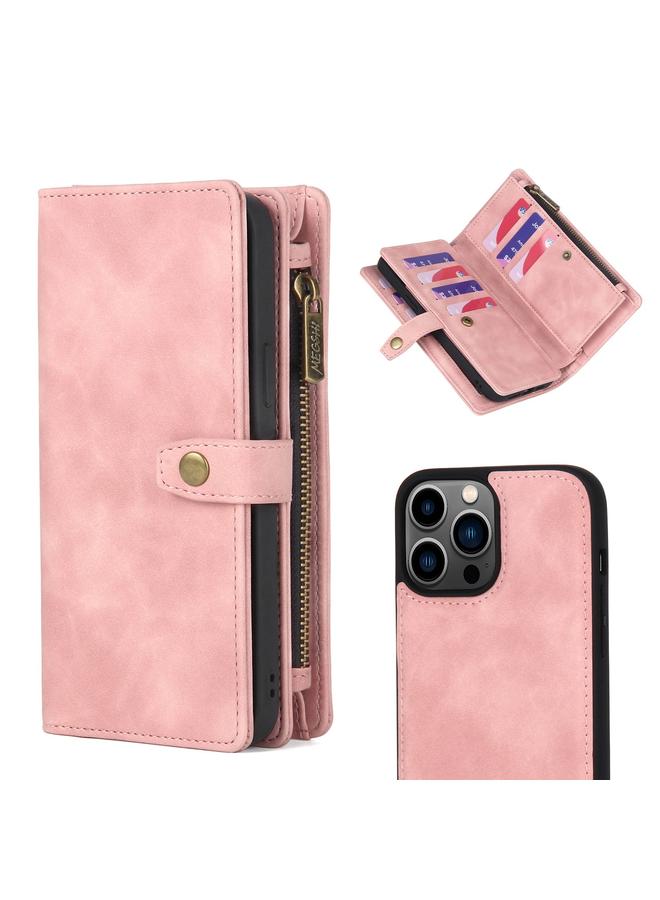 اس-توب جراب لهاتف iPhone 13 Pro Max مزود بسحاب ومحفظة مغناطيسية قابلة للفصل من الجلد - Image 1