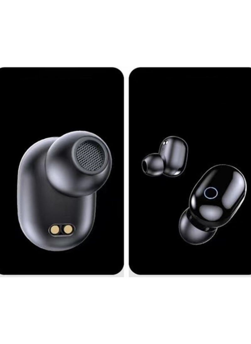 Generic - Earbuds New Generation Intelligence Headphones TWS Bluetooth Earphones Black - Image 1
