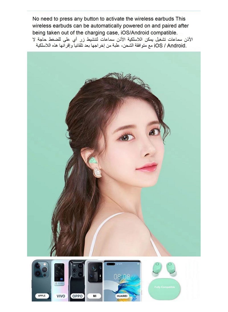 Generic - Earbuds New Generation Intelligence Headphones TWS Bluetooth Earphones Black - Image 1