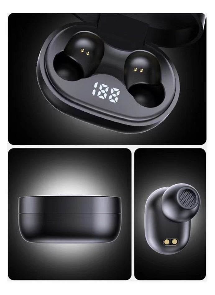 Generic - Earbuds New Generation Intelligence Headphones TWS Bluetooth Earphones Black - Image 1