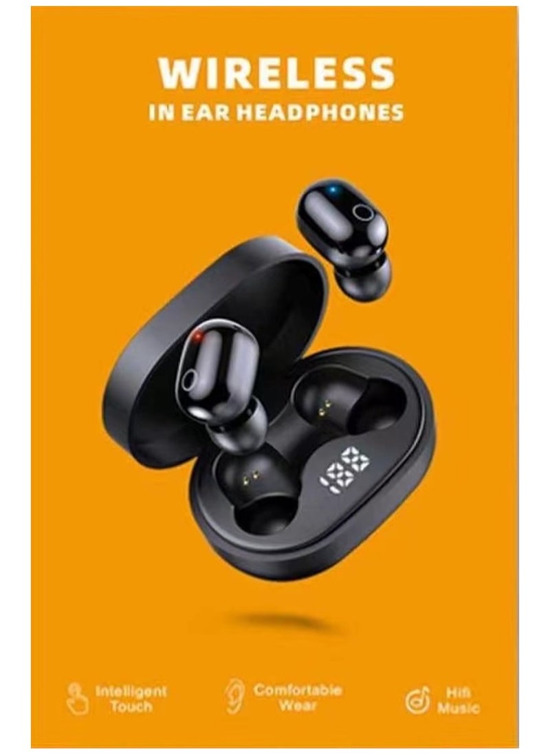 Generic - Earbuds New Generation Intelligence Headphones TWS Bluetooth Earphones Black - Image 1