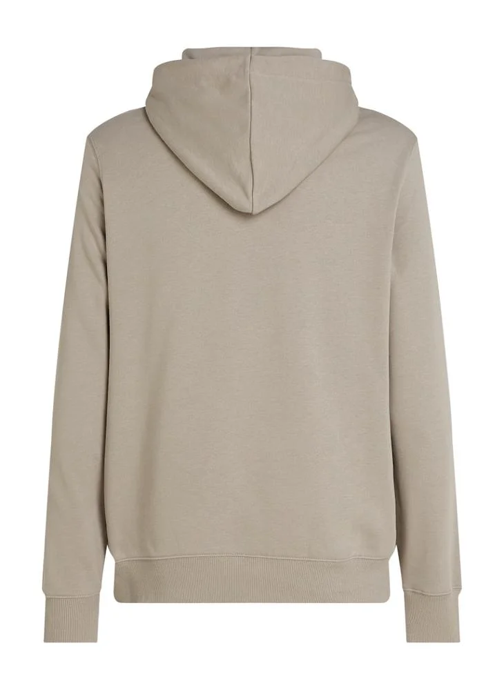 كالفن كلاين جينز Monogram Drawstring Print Hoodie