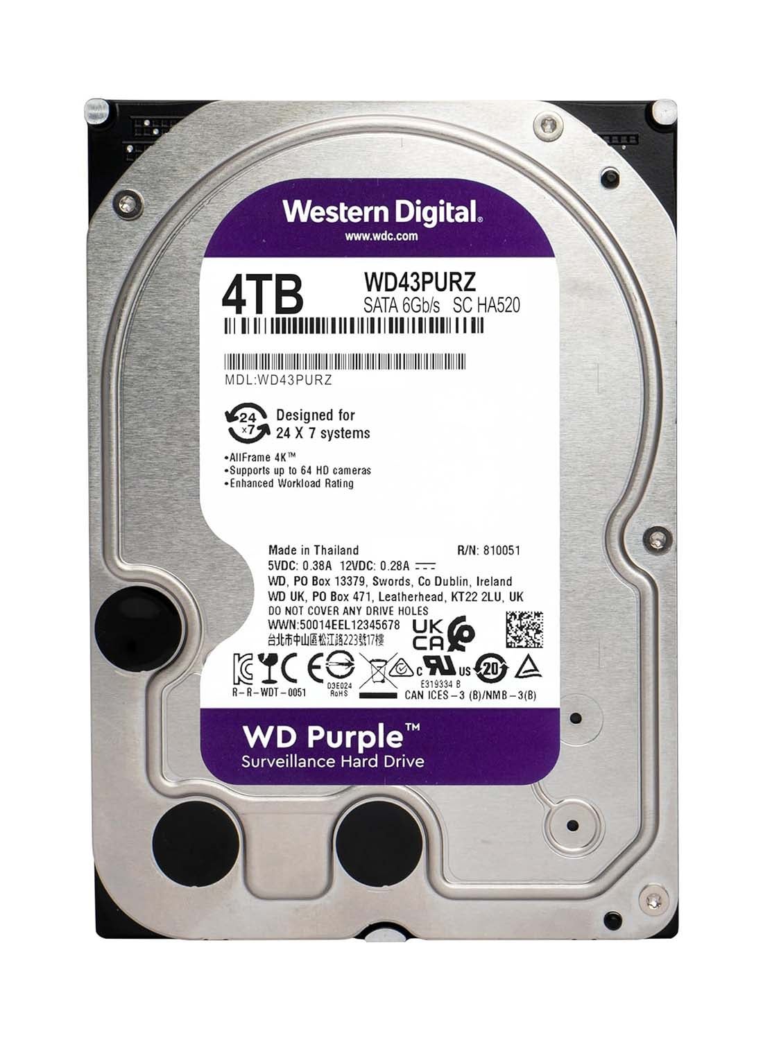 Wd Purple 4tb Surveillance Hard Drive