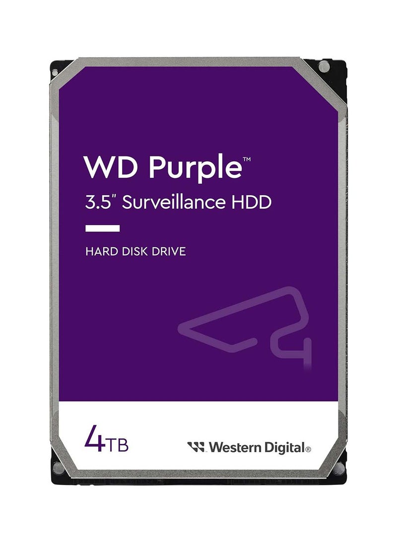 WD Purple 4TB SATA 3.5" Internal HDD, 5400 RPM, 256MB Cache, 6Gb/s, 24/7 Surveillance Drive, Supports Up to 64 Cameras, AllFrame Technology | WD43PURZ 4 TB - Image 1