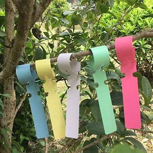 Mihey Plastic Tree Tags Garden Plant Labels 500 PCS 5 Colors Wrap Around Nursery Tags - Image 5