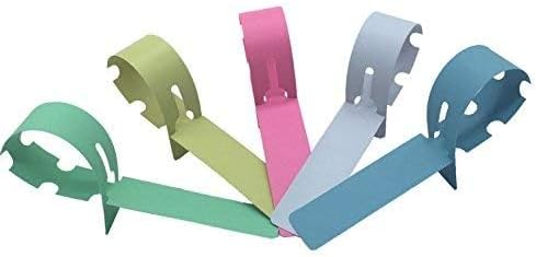 Mihey Plastic Tree Tags Garden Plant Labels 500 PCS 5 Colors Wrap Around Nursery Tags - Image 3