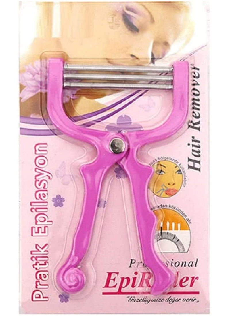 AMM Facial Hair Remover Stick Threading Epilator  Manual Face Hair Removal Tool Pink  - Image 3
