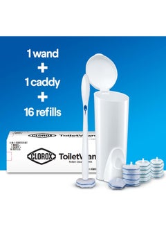 Clorox Clorox ToiletWand Toilet Cleaning System, ToiletWand, Storage Caddy & 16 Refills  - Image 3