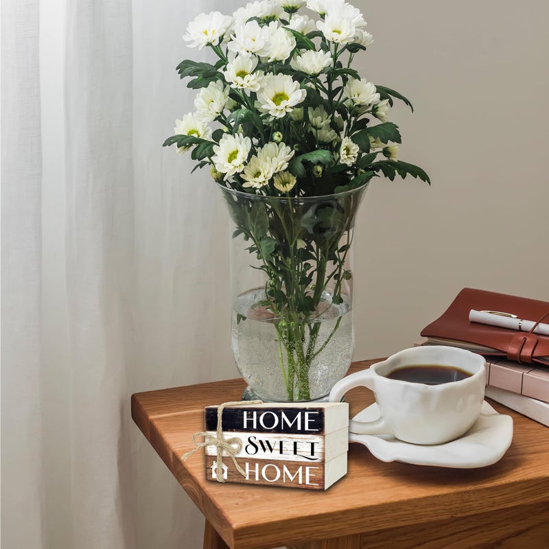 Ycyfckdr Mini Decorative Books For Home Decor, Small Wood Book Stack For Table Decor, Home Decor Book For Living Room Mantel, Farmhouse Stacked Books Decorativeï¼ˆL34ï¼‰ - Image 5