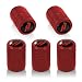 QOMAGO Car Tire Valve stem Covers Compatible with Challenger Charger Dart Durango Journey ram and More Tire Valve Stem Caps Metal Material Car tire Valve caps Red - Image 2