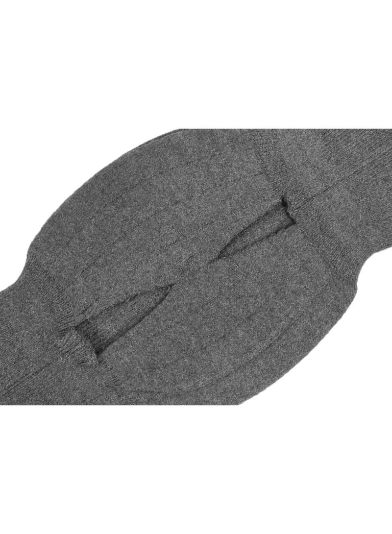 1 Pair Winter Thick Cashmere Knee Warmers Knee Warmers Unisex Knee Support Cold Wind Protection Elastic Comfortable Knee Warmers for Skiing Running Cycling Breathable, One Size - Image 5