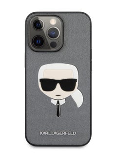 Karl Lagerfeld PU Saffiano Case With Embossed Karl's Head for iPhone 13 (6.1") - Silver - pzsku/Z99DD65D15FD811C32FA5Z/45/_/1699354754/c2aa3bf1-3395-4990-9f16-34a78e5b5ffe