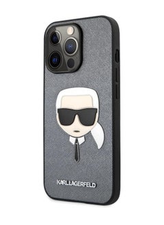 Karl Lagerfeld PU Saffiano Case With Embossed Karl's Head for iPhone 13 (6.1") - Silver - pzsku/Z99DD65D15FD811C32FA5Z/45/_/1699354756/deac4dda-1e5a-4e99-a5c1-38b8d2e0fe08