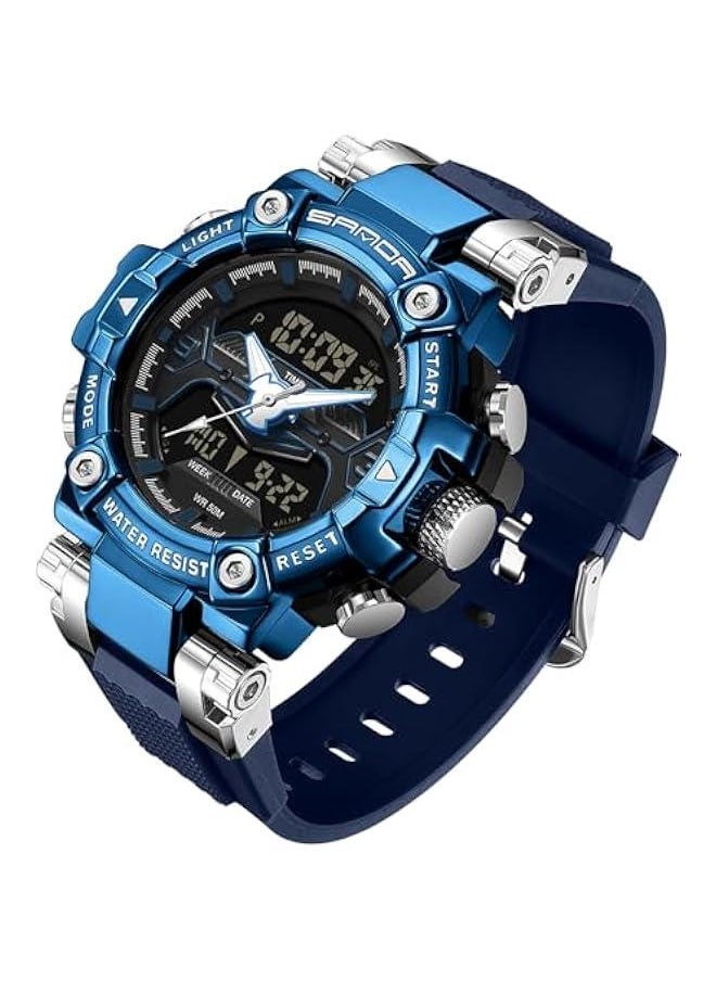 Cool Designer Mens Watches Blue Large Face Mascul Relojes para Hombres Unique Electronics Sports Military Bolder Running Heavy Duty Watch - pzsku/Z99DD690B8862117FEFA8Z/45/_/1739856475/a52fe09e-1bf9-41ae-a12a-35638a08dc83