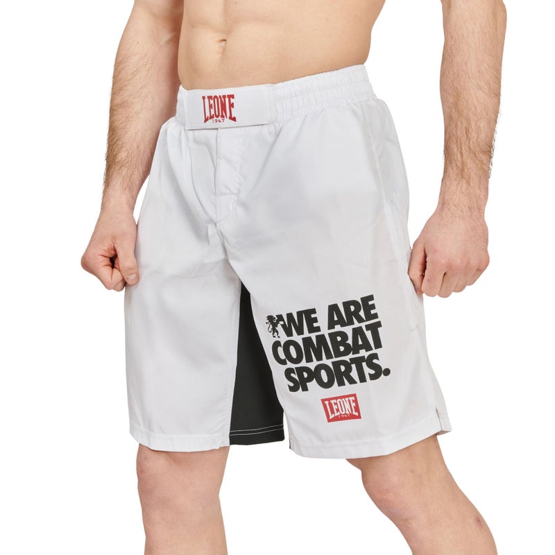 LEONE 1947 Men Mid Thigh Length Regular fit MMA Shorts White