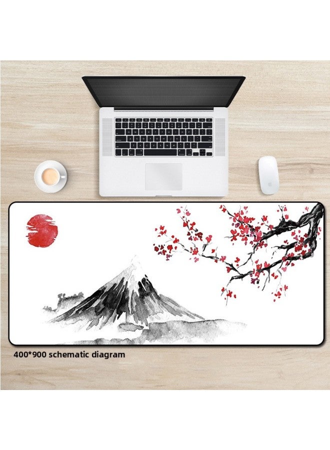 Ink Painting Mouse Pad Chinese Style Large E-sports Game Computer Office Desk Pad Mouce Pad To Do Now-Color:Lock Edge 600X1200X3MM-Pattern:Ink Painting 5  - Image 1