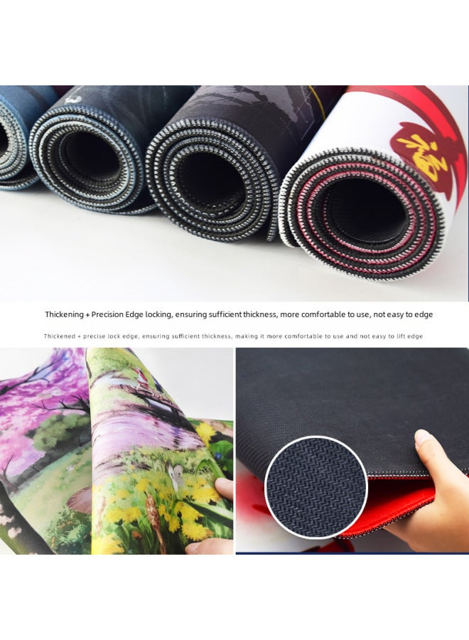 Ink Painting Mouse Pad Chinese Style Large E-sports Game Computer Office Desk Pad Mouce Pad To Do Now-Color:Lock Edge 600X1200X3MM-Pattern:Ink Painting 5  - Image 3