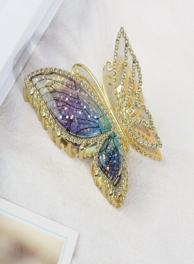 ICW® Hair Claw Clips for Women Stylish Latest Sparkly Butterfly Clutcher for Women Hair Jaw Clips Fancy Non-Slip Metal Strong Hold Hair Bun Styling Hair Accessories for Women and Girls - Image 4