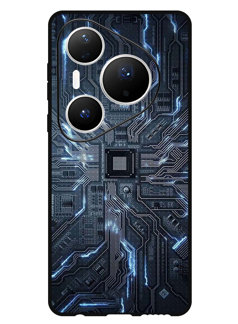 Theodor حافظة متوافقة مع هواوي بورا 80 برو 6.8 بوصة حماية مضادة للصدمات غطاء بامبر دائرة كهربائية - Image 1