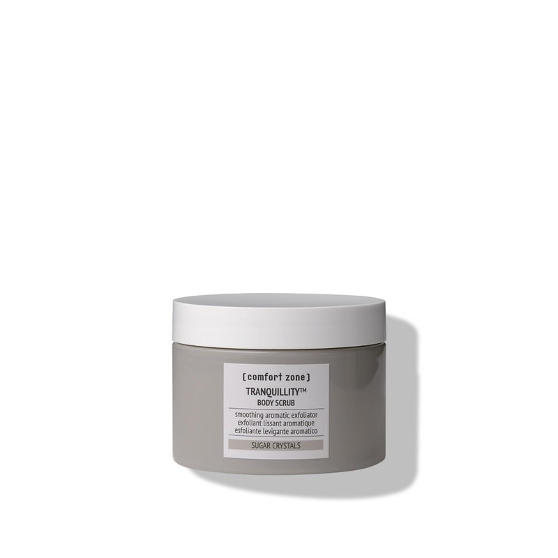comfort zone  Tranquillity Body Scrub Soothing Aromatic Gentle Exfoliator Enriched with Sugar Crystals and Amaranth  Almond Essential Oils for an Instantly Smoother and Softer Skin 1006 Oz